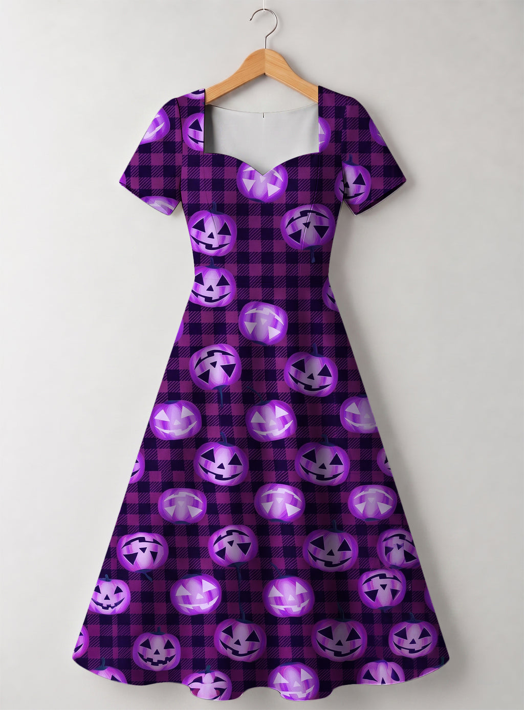 "Tabasamu" Halloween Sweetheart Midi Dress