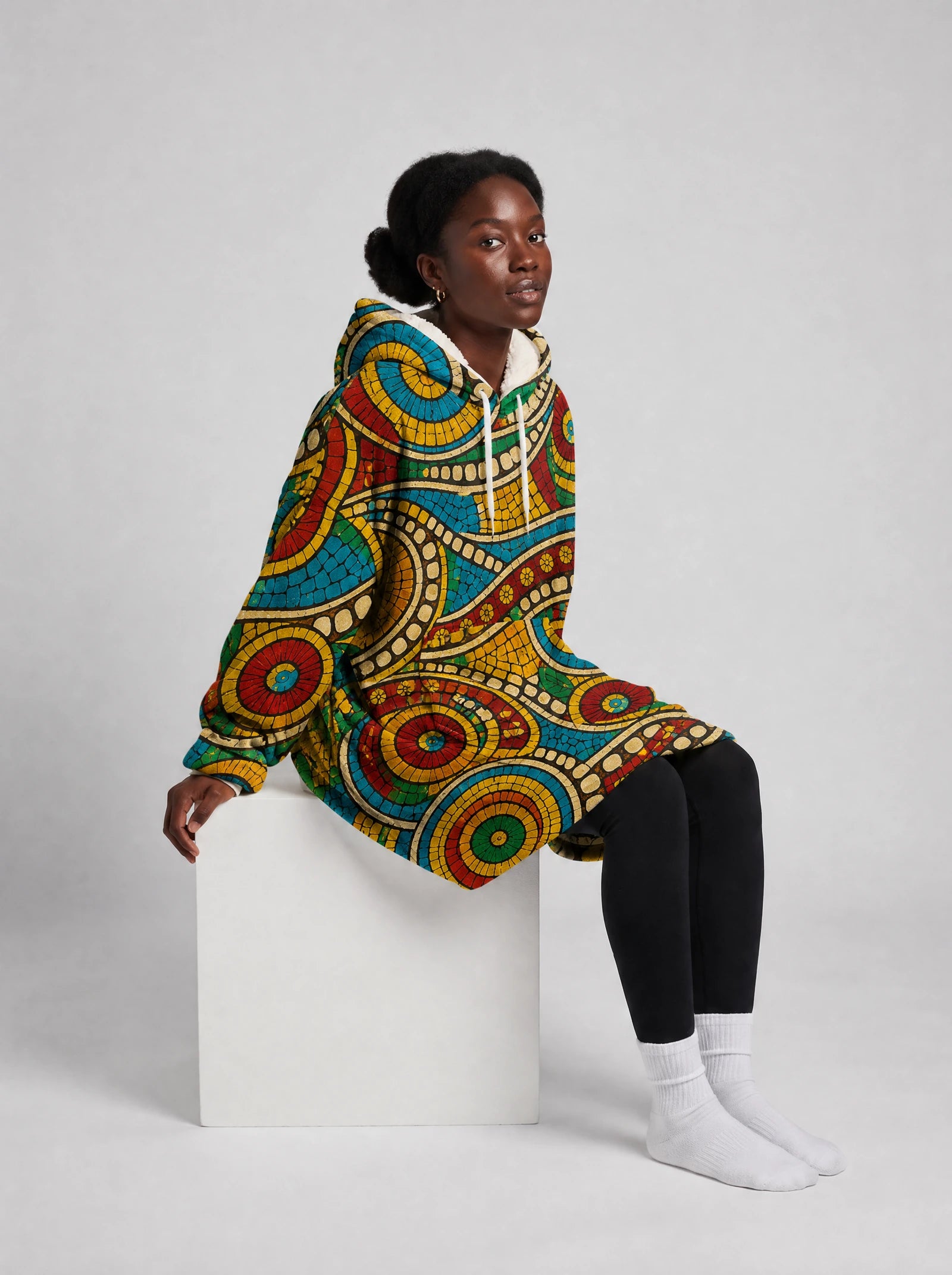 "Taji" Blanket Hoodie — front