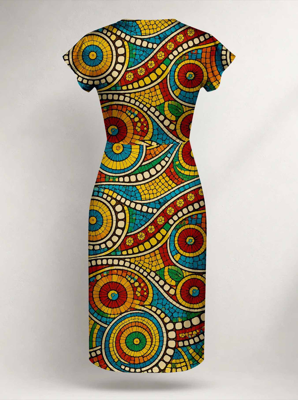 "Taji" Cap Sleeve Midi Dress Promo