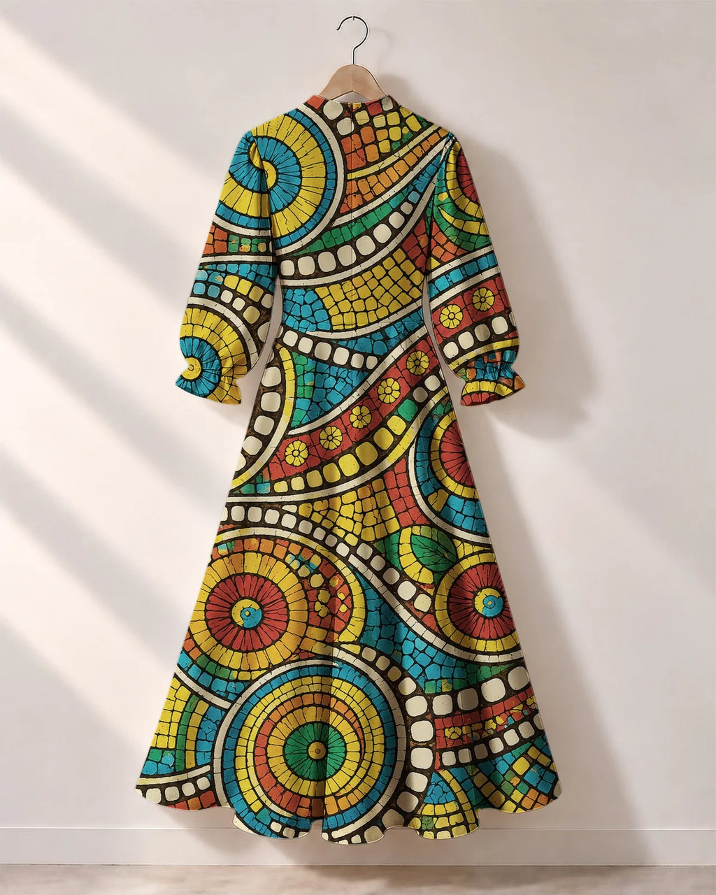 "Taji" Long Puff Sleeve Dress
