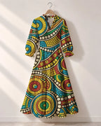 "Taji" Long Puff Sleeve Dress