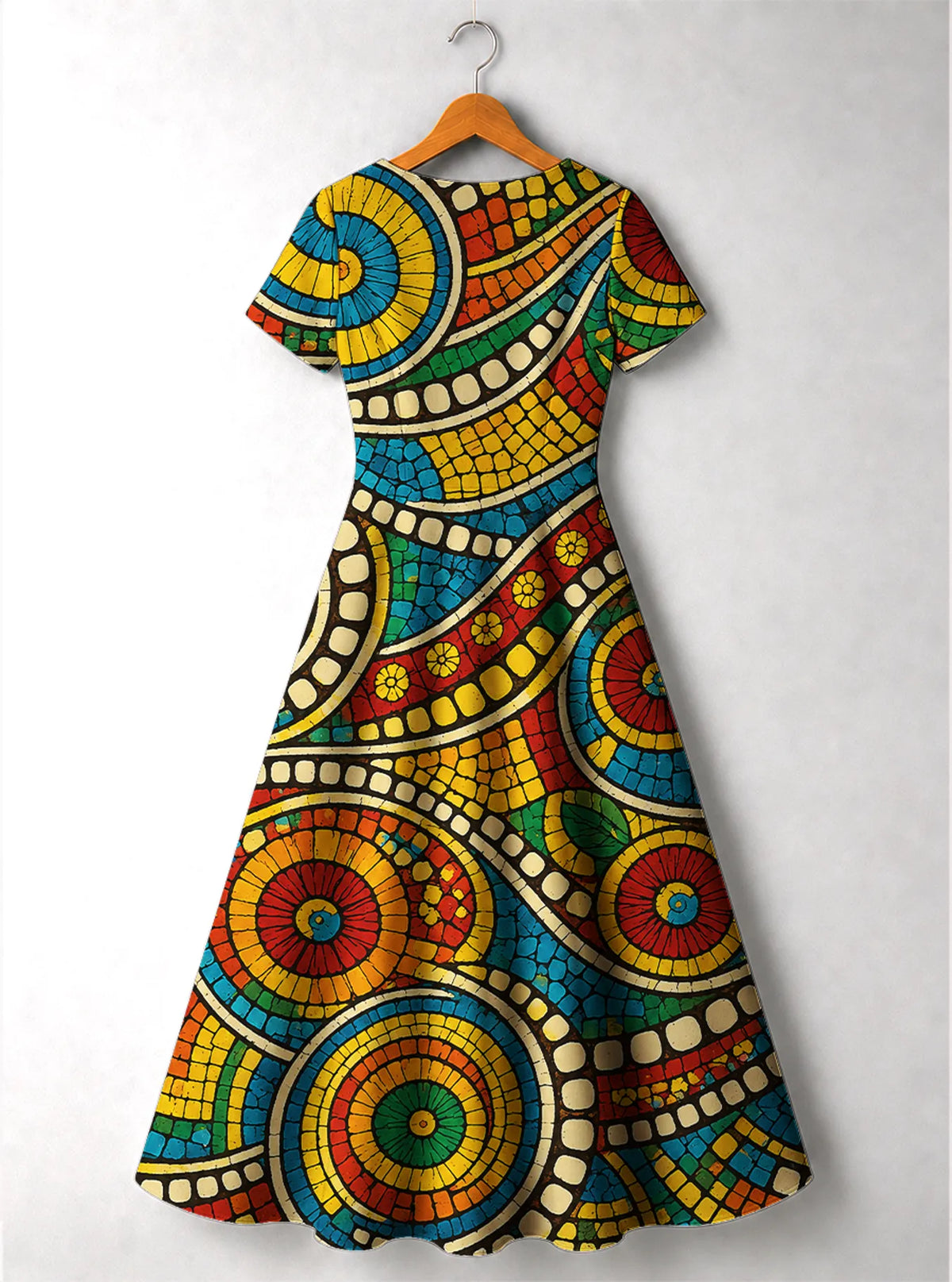 "Taji" Short Sleeve Maxi Dress
