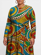 "Taji" Viscose Midi Dress Promo