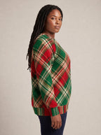 "Tamasha" Christmas Sweatshirt — side view on model