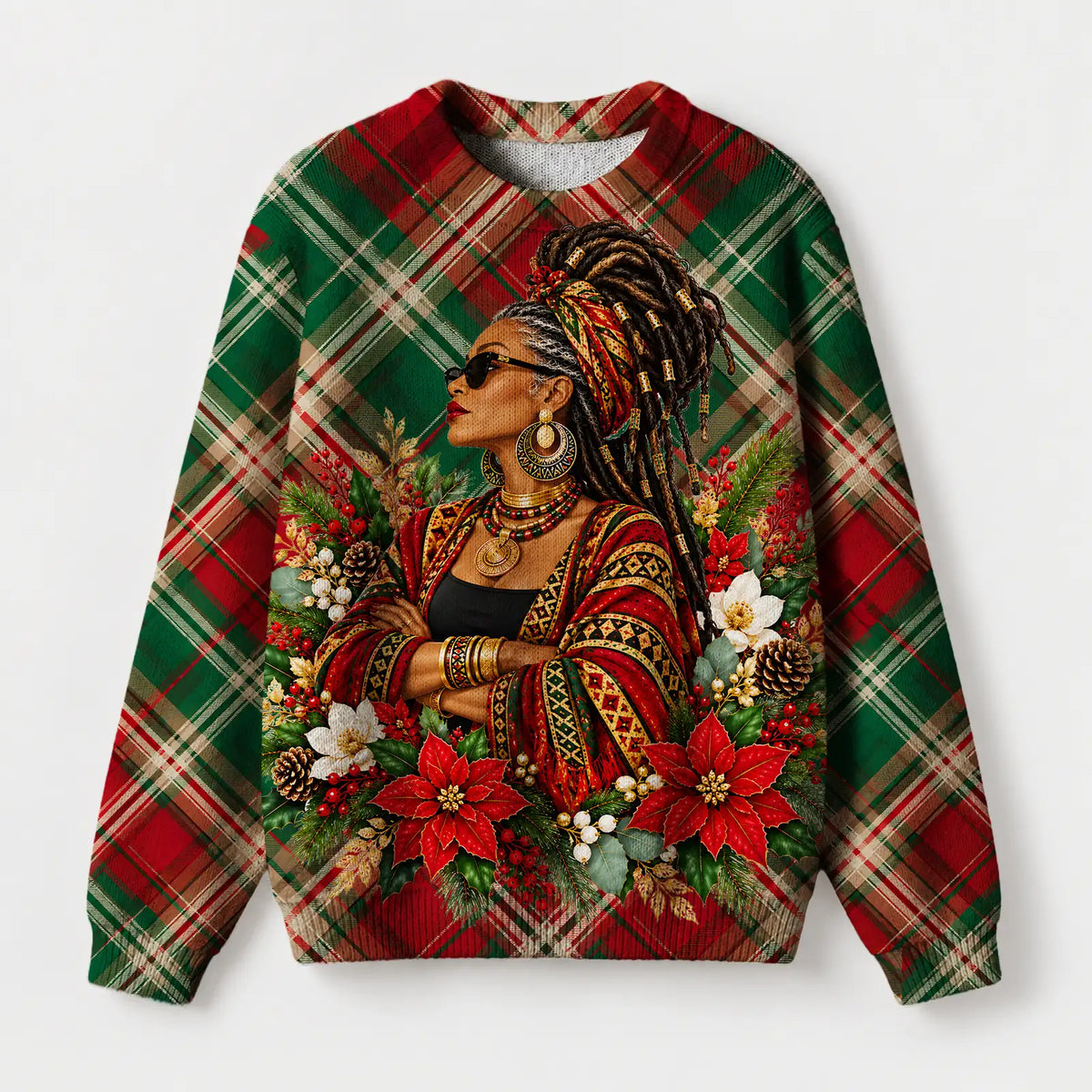 "Tamasha" Christmas Sweatshirt — front view