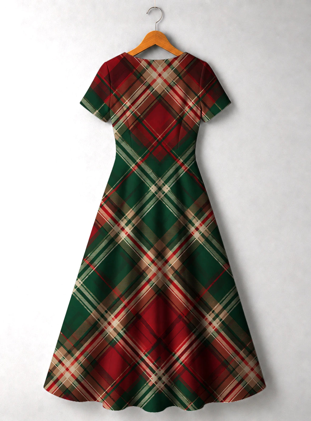 "Tamasha" Christmas V Neck Midi Dress Promo