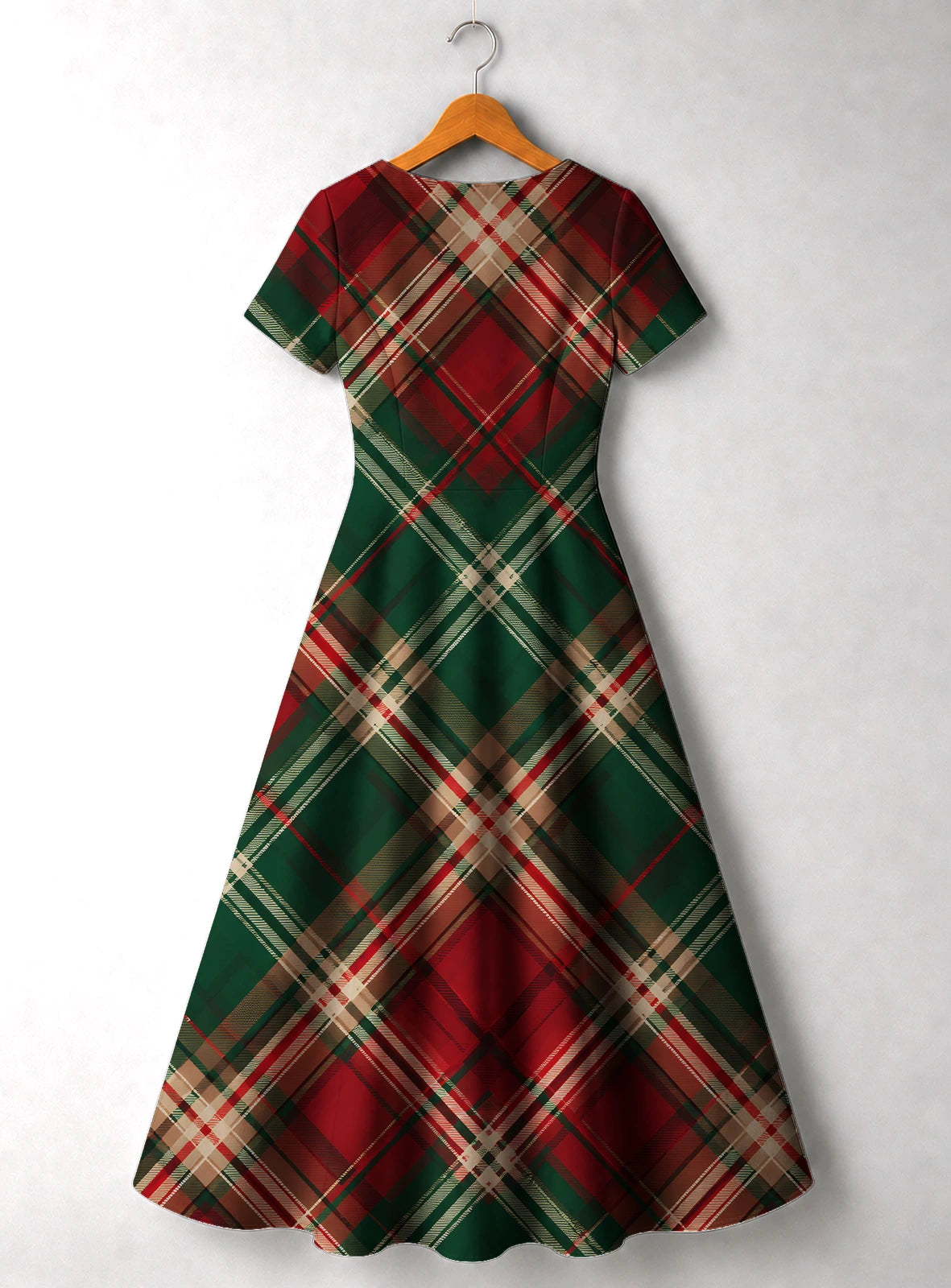 "Tamasha" Christmas V Neck Midi Dress Promo