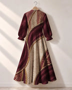 "Tapa" Long Puff Sleeve Dress
