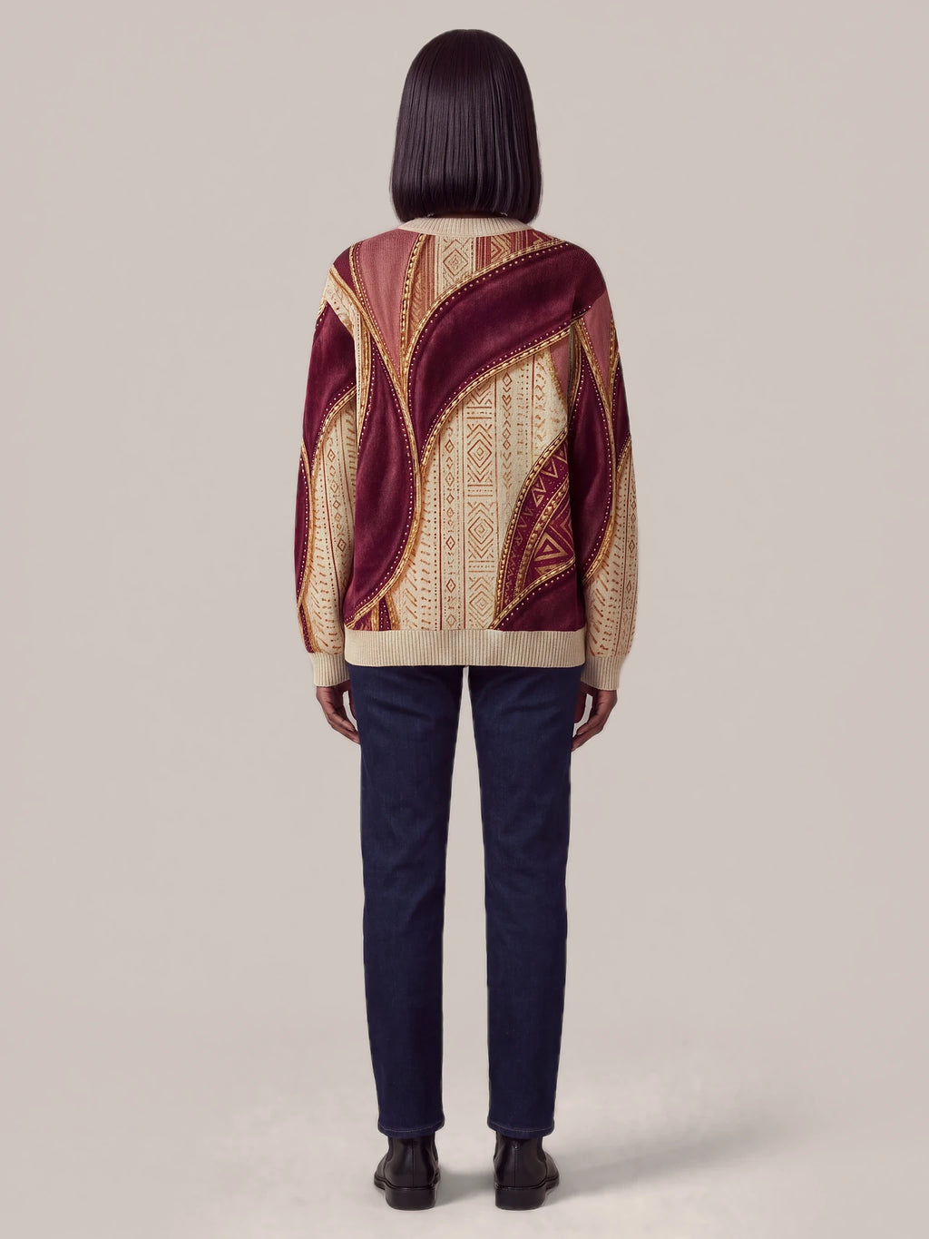 "Tapa" Sweatshirt — back view on model
