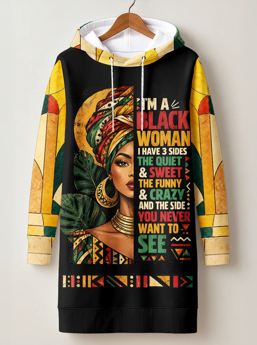 "Tatu" Hoodie Dress — front flat
