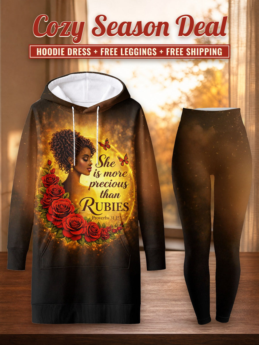 Thamani hoodie dress and leggings, photo 1