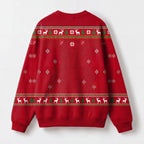 "Too Blessed" Christmas Sweatshirt — back view