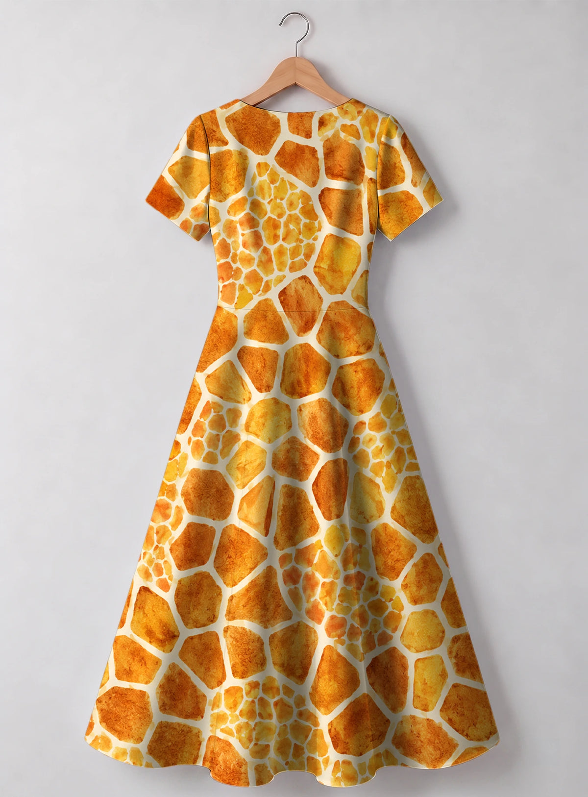 "Twiga" V Neck Midi Dress
