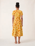 "Twiga" V Neck Midi Dress — side