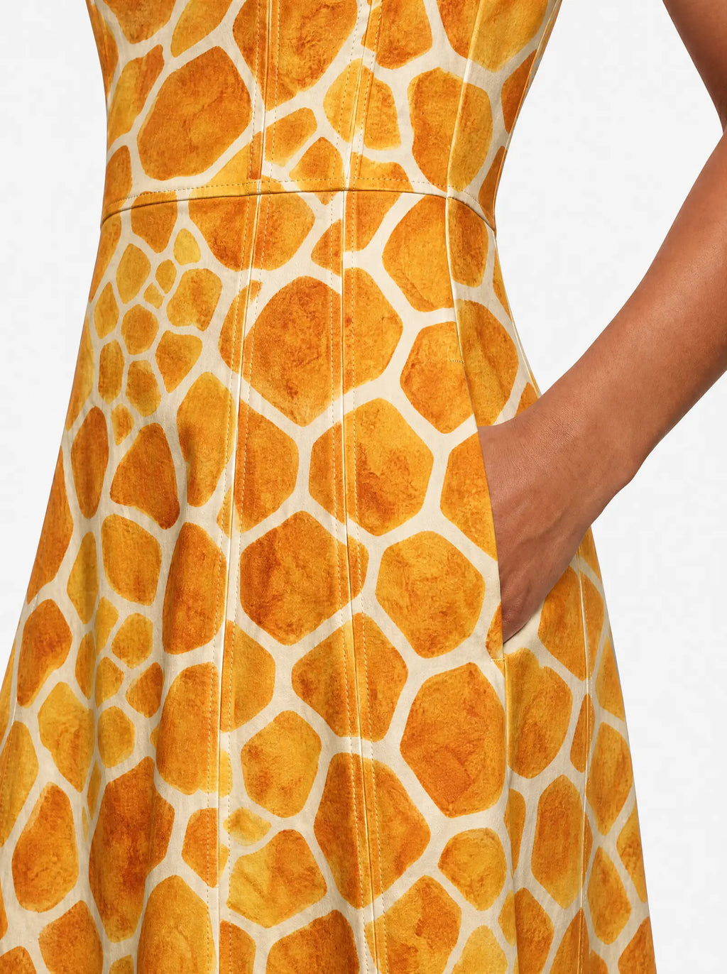 "Twiga" V Neck Midi Dress — back