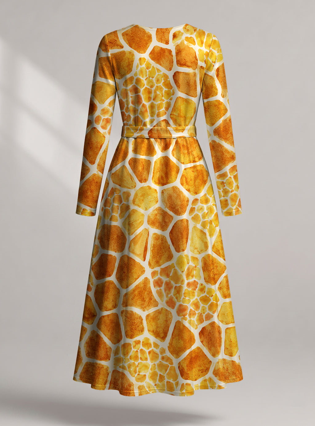 "Twiga" Viscose Midi Dress — back view