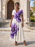 "Ua" Short Sleeve Maxi Dress