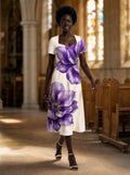 "Ua" Sweetheart Midi Dress