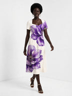 "Ua" Sweetheart Midi Dress