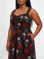 "Uchawi" Corset Dress — close-up of the bodice and the in-seam side pocket