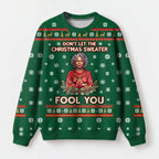 "Unbothered" Christmas Sweatshirt — front view