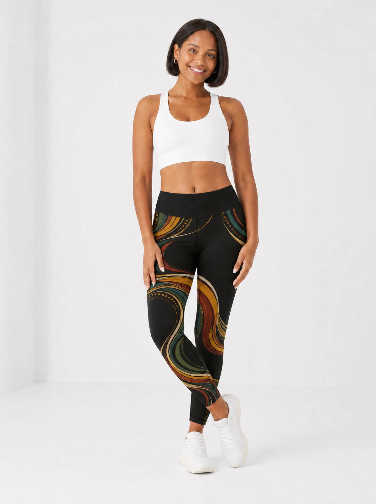"Upepo" Leggings — full length on model