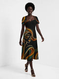 "Upepo" Sweetheart Midi Dress Promo