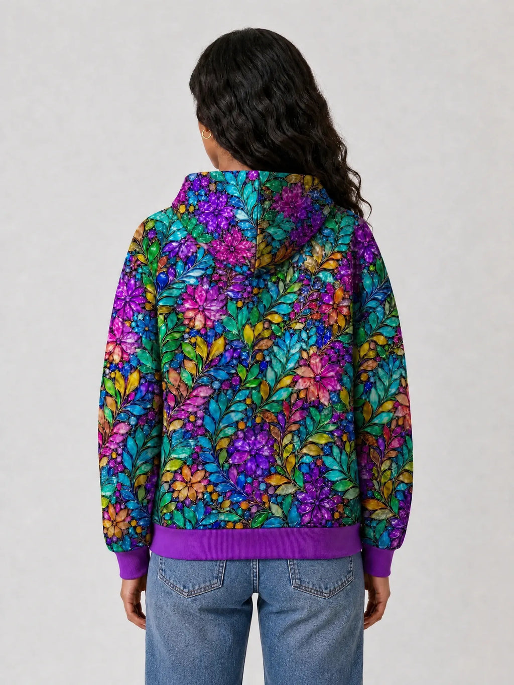 "Upinde" Hoodie — back view on model