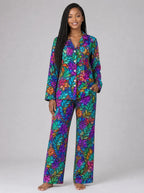 "Upinde" Pajama Set — front view on model