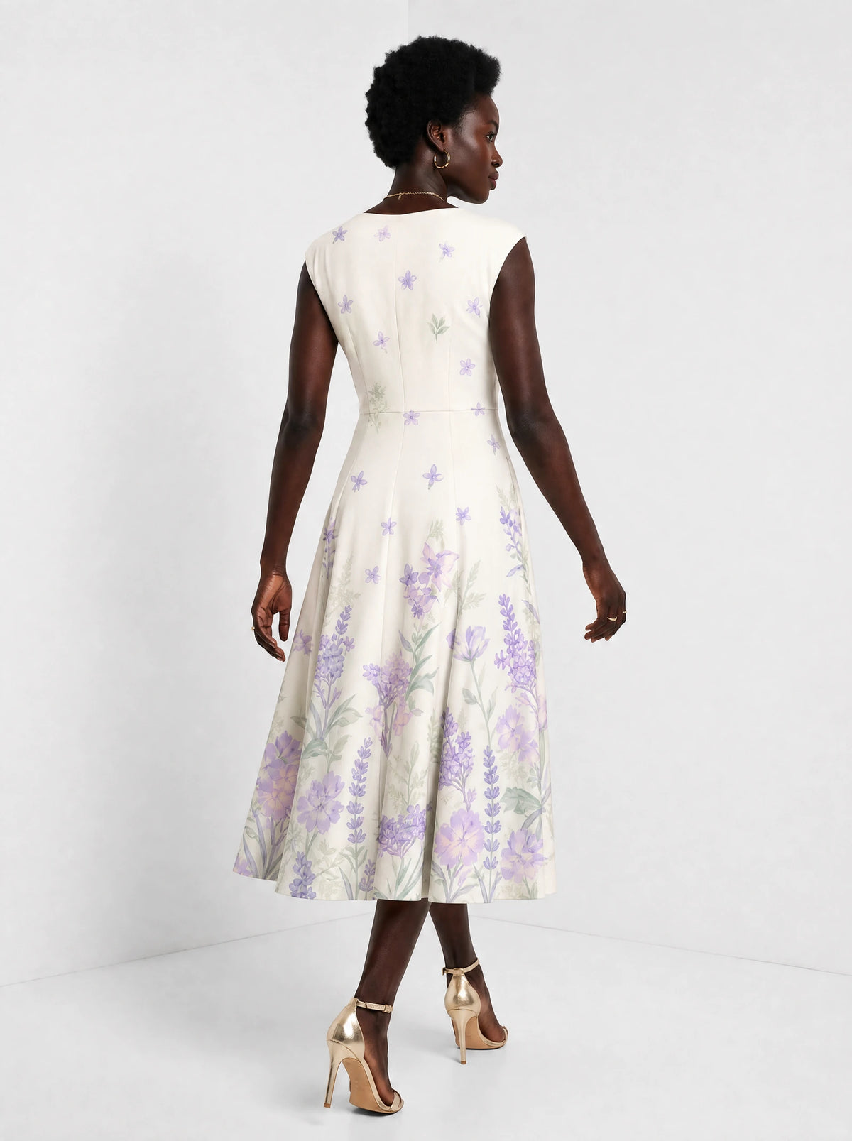 "Urujuani" Corset Dress — back view on model
