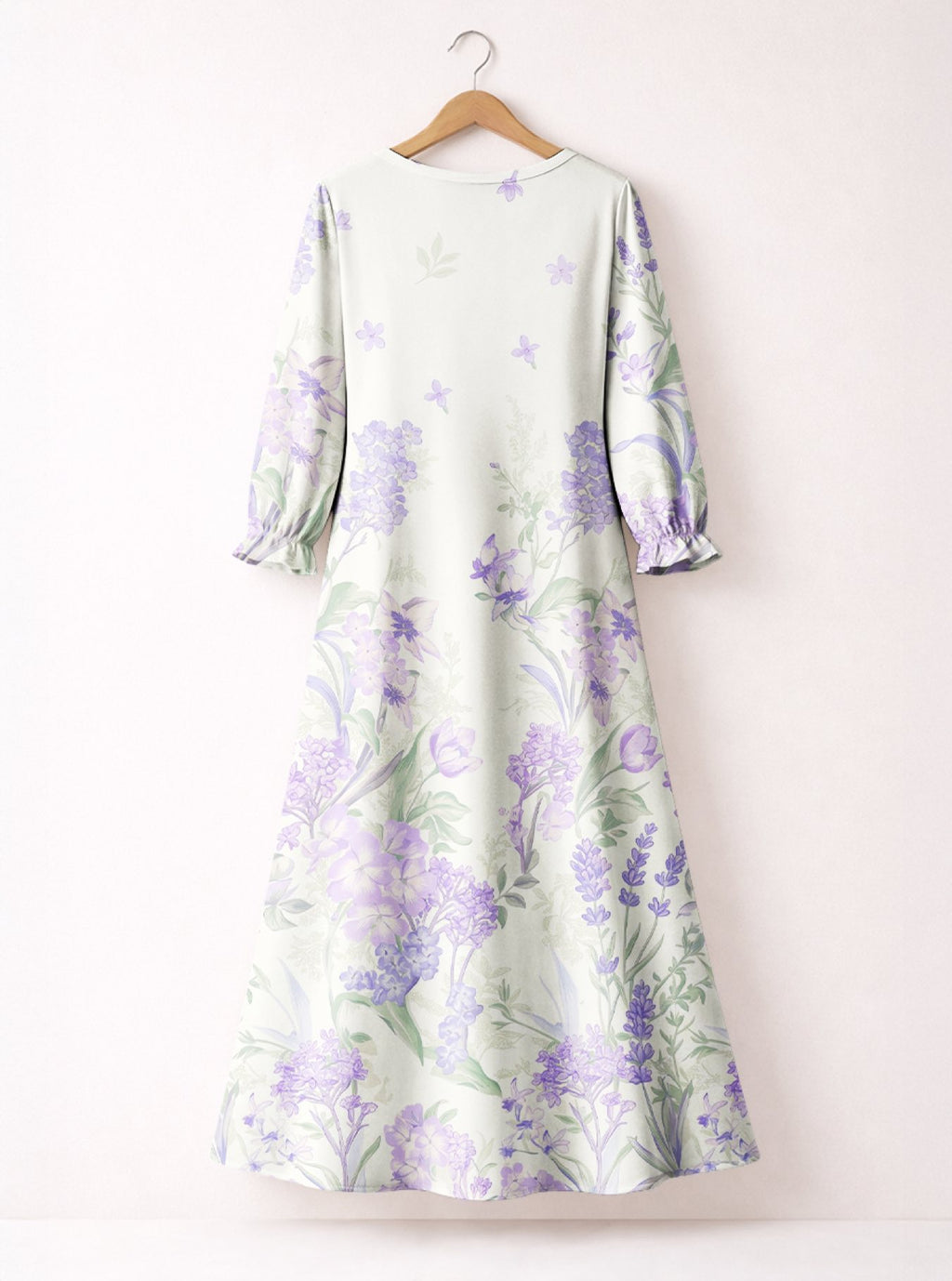 "Urujuani" Long Sleeve Maxi Dress
