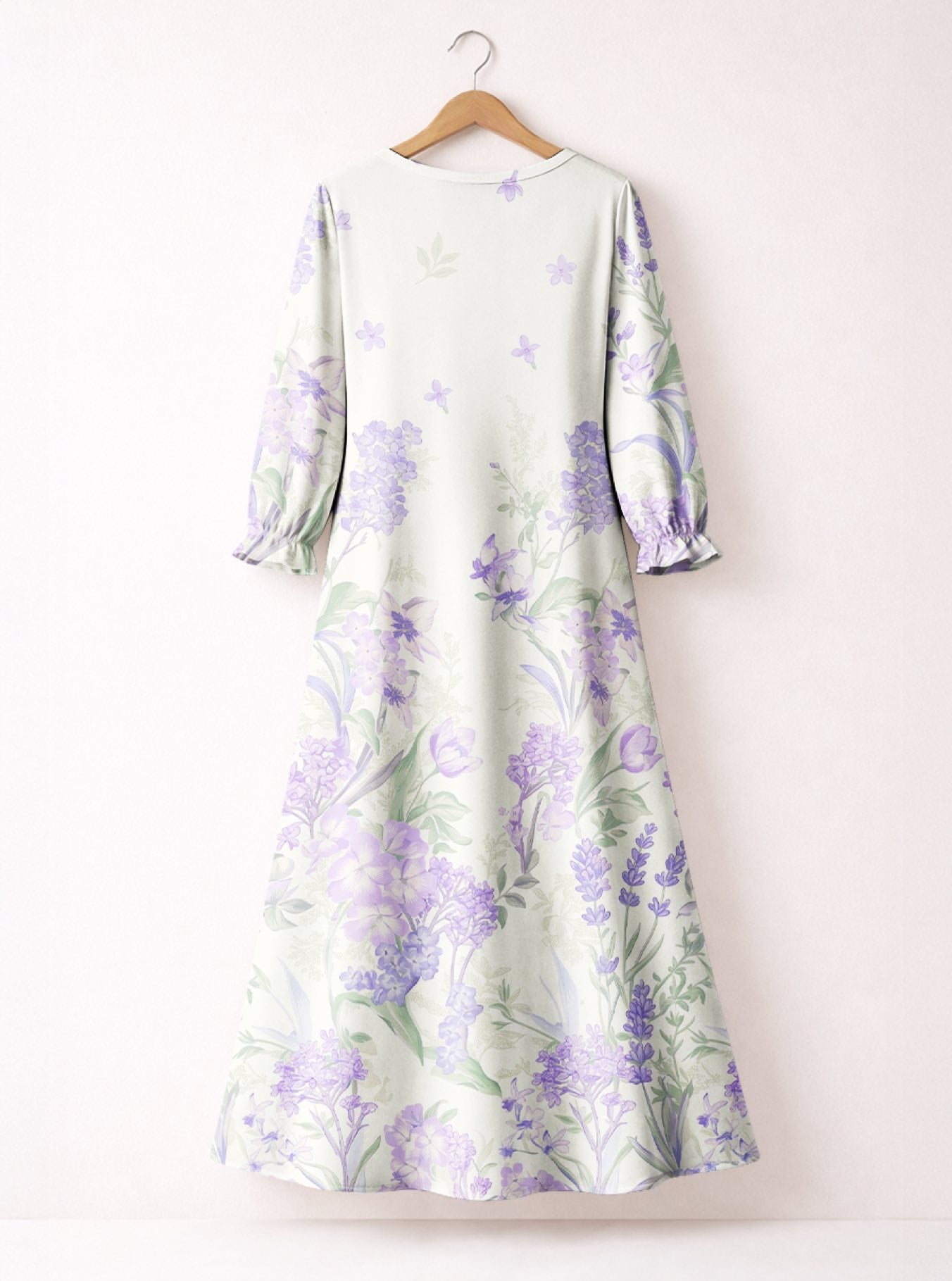 "Urujuani" Long Sleeve Maxi Dress