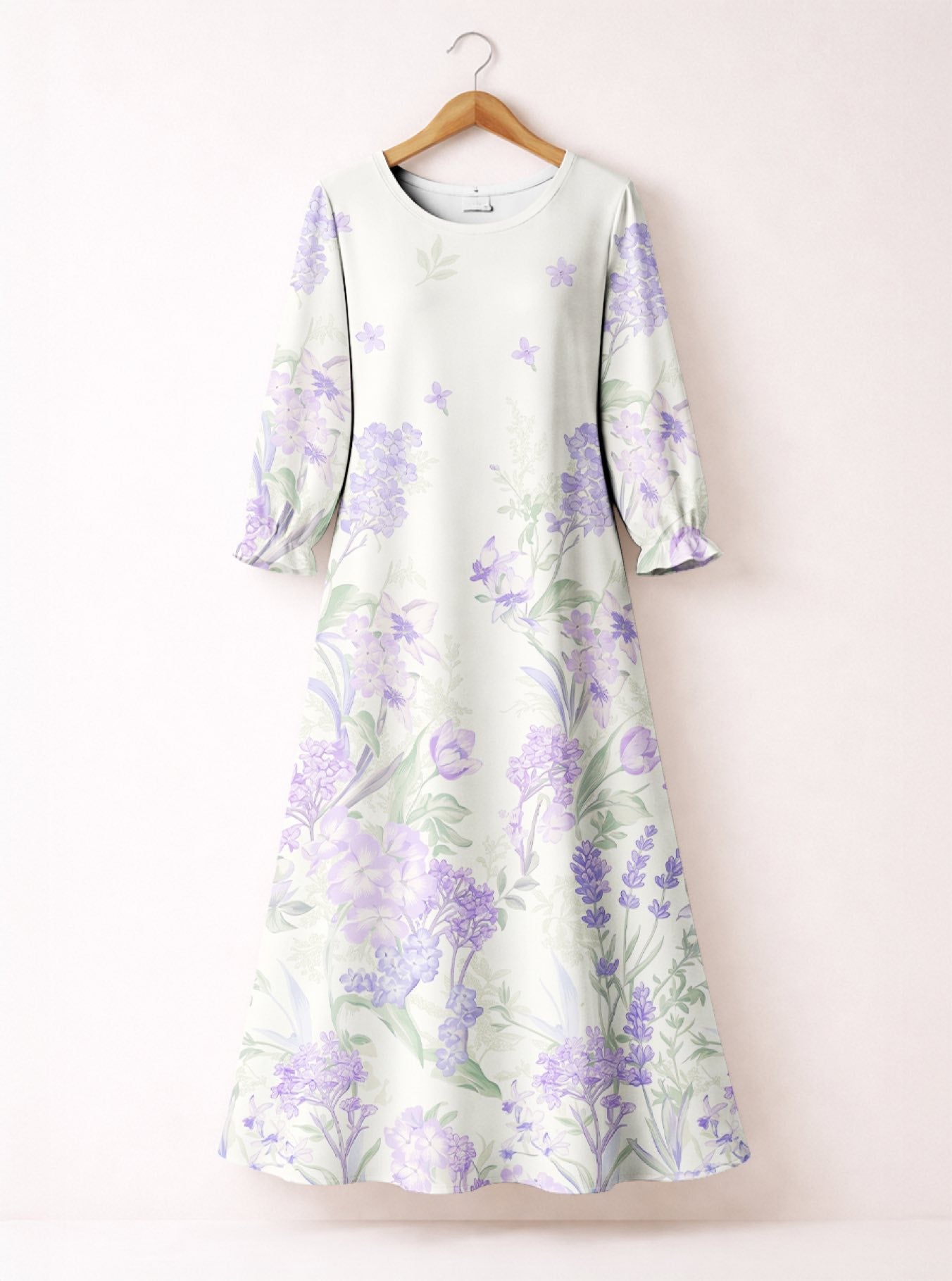 "Urujuani" Long Sleeve Maxi Dress