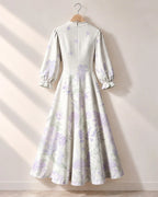 "Urujuani" Long Puff Sleeve Dress