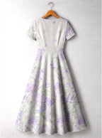 "Urujuani" Short Sleeve Maxi Dress