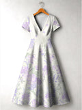 "Urujuani" Short Sleeve Maxi Dress