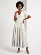 "Urujuani" Short Sleeve Maxi Dress — front