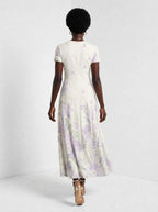 "Urujuani" Short Sleeve Maxi Dress — side
