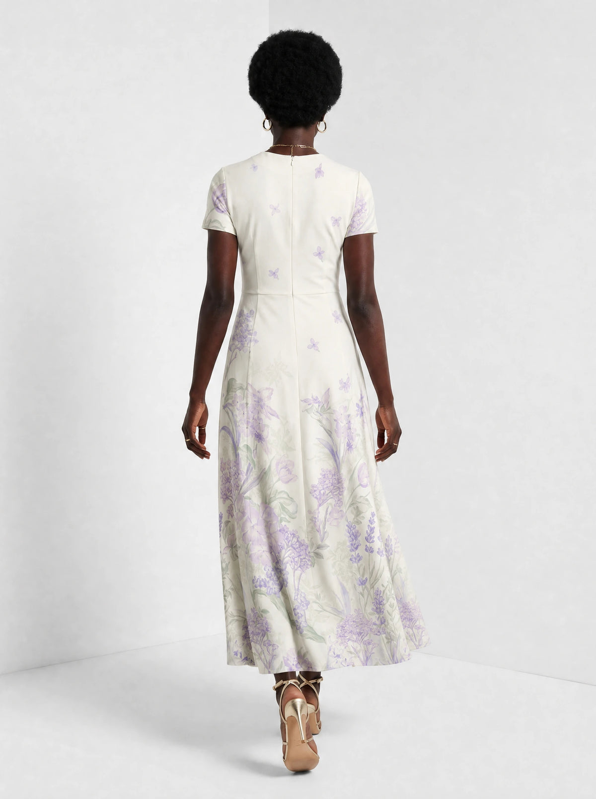 "Urujuani" Short Sleeve Maxi Dress — side