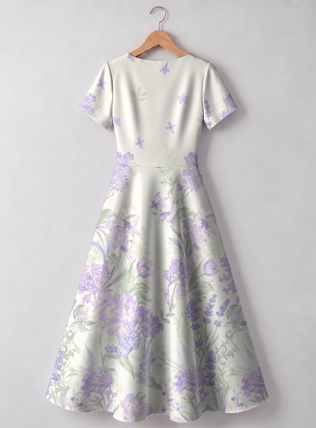 "Urujuani" V Neck Midi Dress