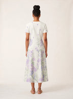 "Urujuani" V Neck Midi Dress 2