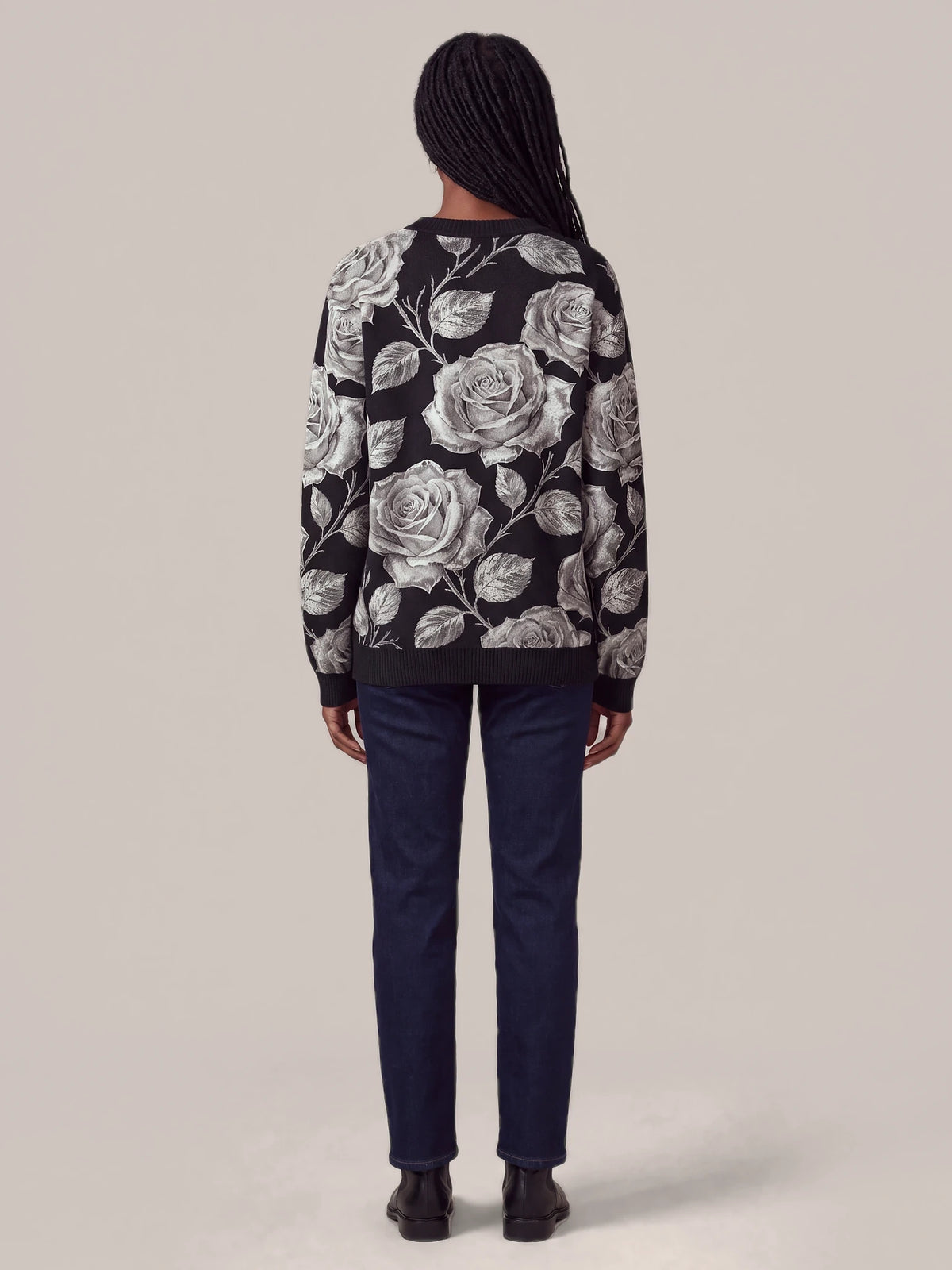 "Usiku" Sweatshirt — back view on model