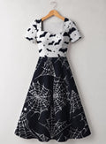 "Utando" Halloween Sweetheart Midi Dress