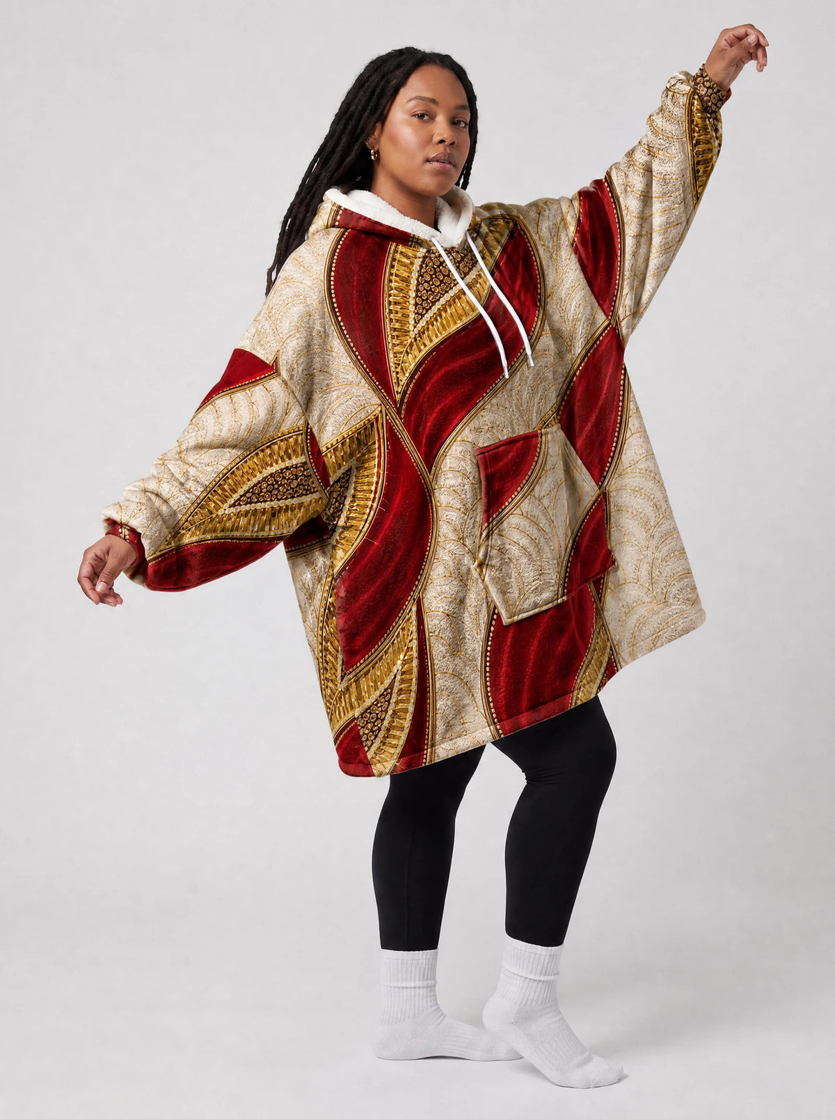 "Utukufu" Blanket Hoodie — front