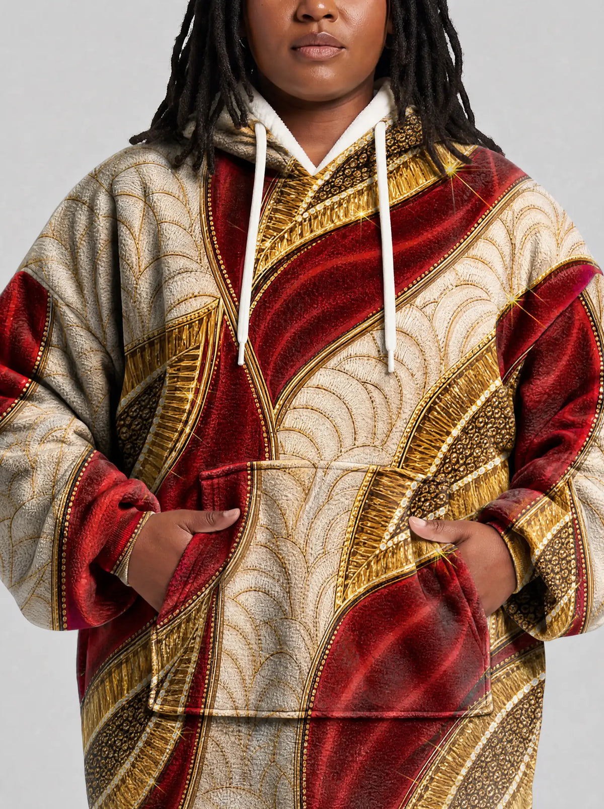 "Utukufu" Blanket Hoodie — full body