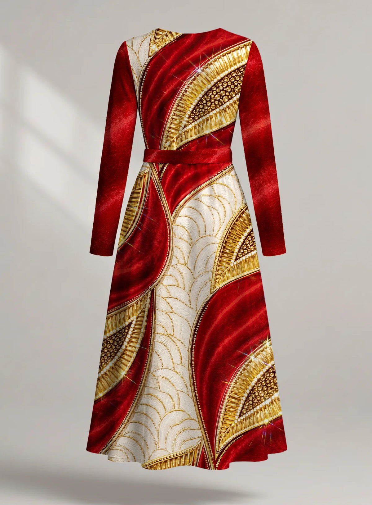 "Utukufu" Long Sleeve Midaxi Dress