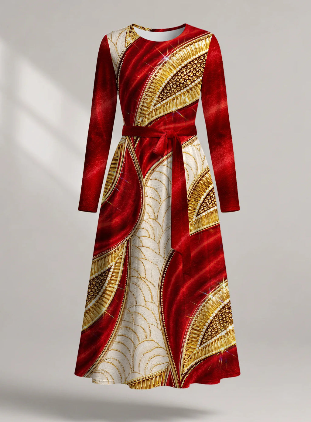 "Utukufu" Long Sleeve Midaxi Dress