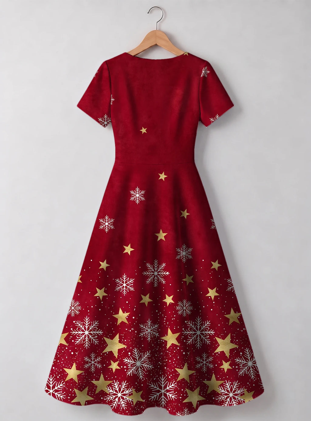 "Vilima" Sweetheart Midi Dress — back flat