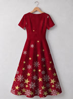 "Vilima" Sweetheart Midi Dress — back flat
