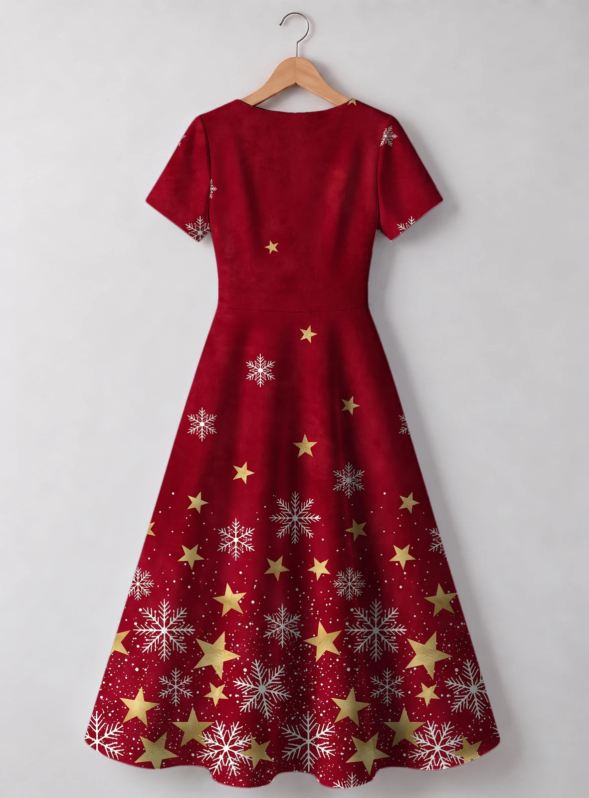 "Vilima" Sweetheart Midi Dress — back flat
